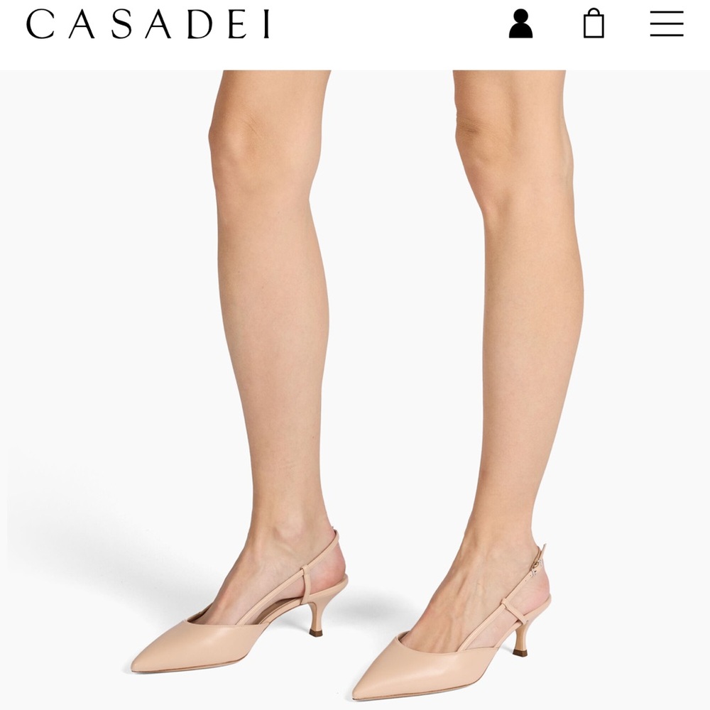 NEW Casadei Julia  Slingback Heels
